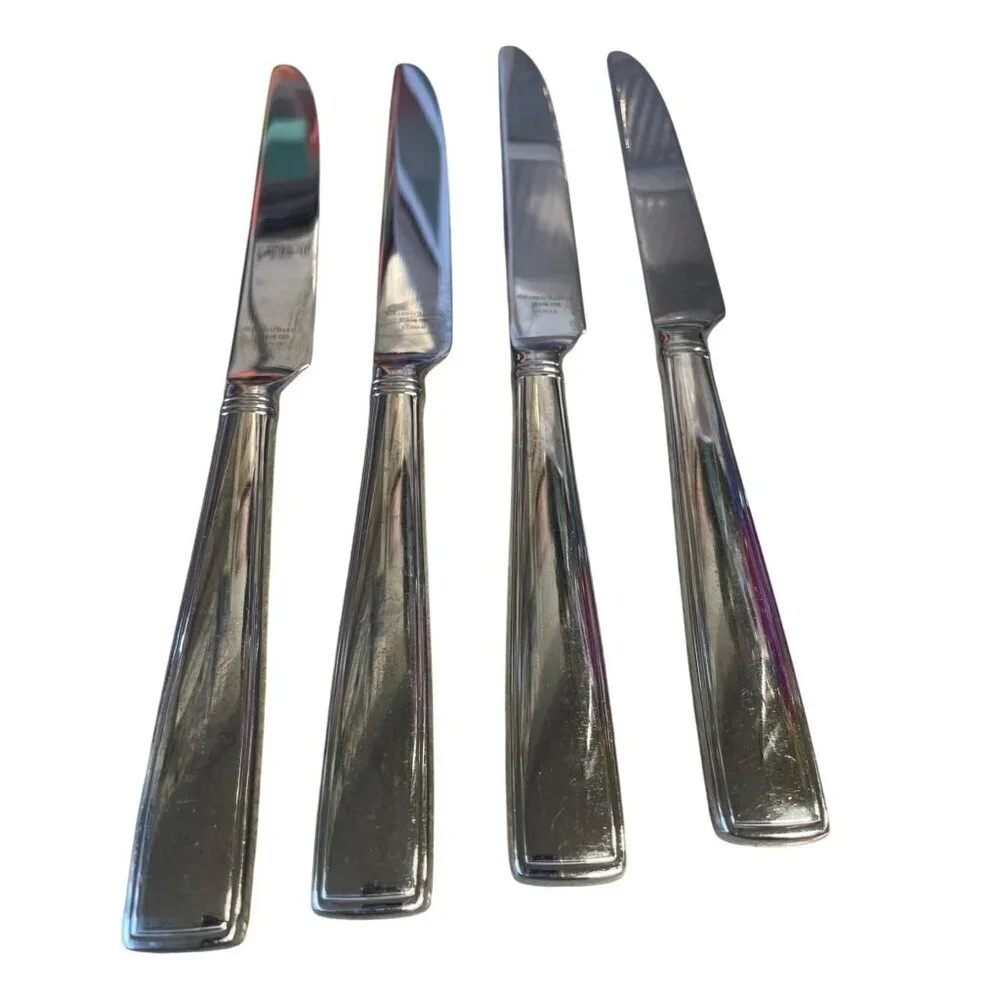 Reed & Barton BENSON 4X Dinner Knives Stainless Flatware‎ Vietnam